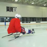U.S. National Sled Hockey Team member participating in a research study at ſ2023¼